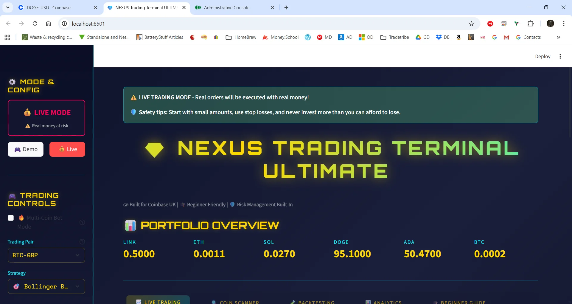 Nexus Trading Terminal